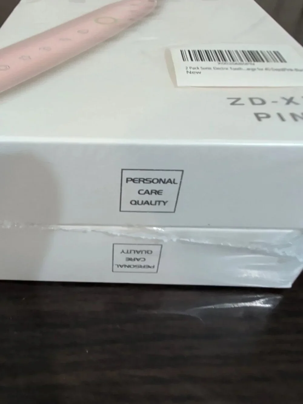 Skauerer Sonic Electric Toothbrush 2 Pack Rechargeable 8 Brush Heads Pink Black